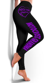 Motocross Grandma Heart Leggings