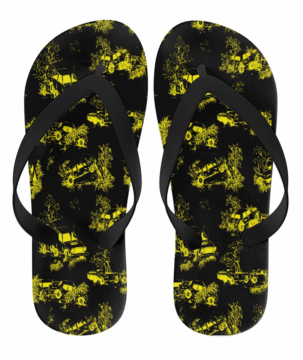 Demolition Derby Flip Flops