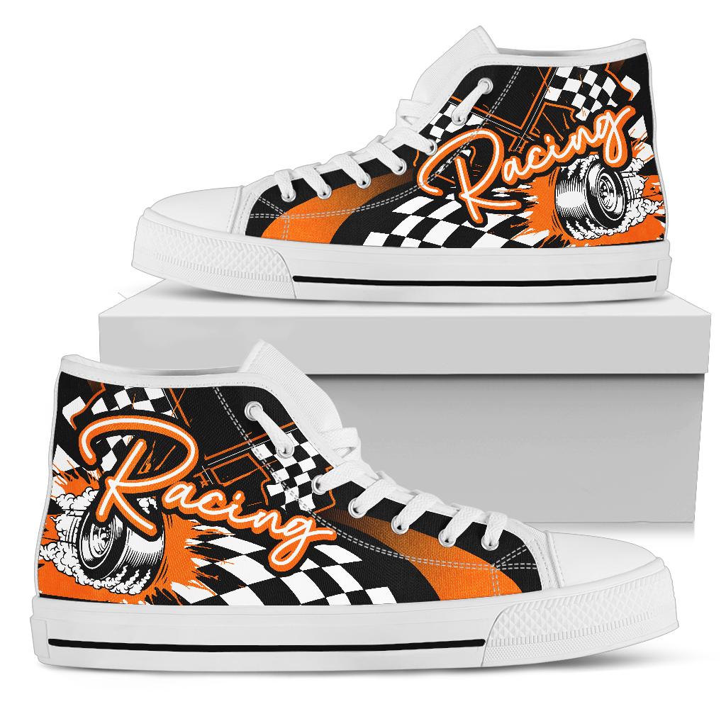 Racing High Top Shoes orange