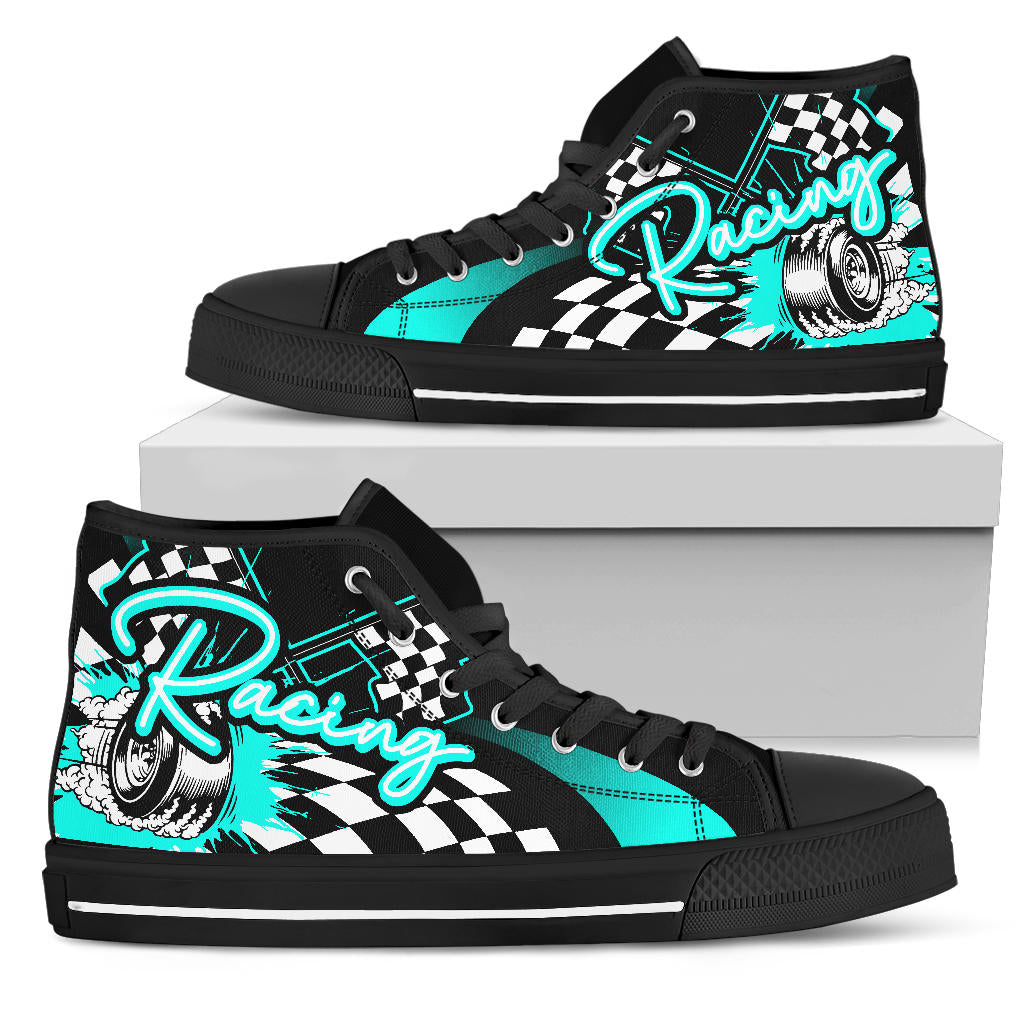 Racing High Top Shoes carolina blue