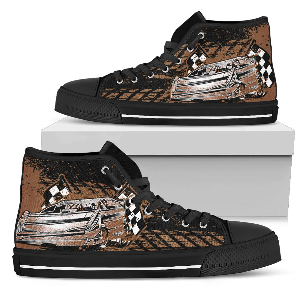 Dirt Racing High Tops Late Model Black