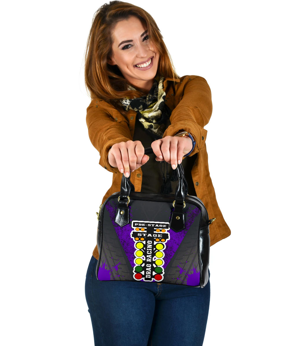 Drag Racing Shoulder Handbag RBPu