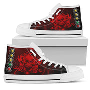 Drag Racing Thunder Skull High Top Shoes