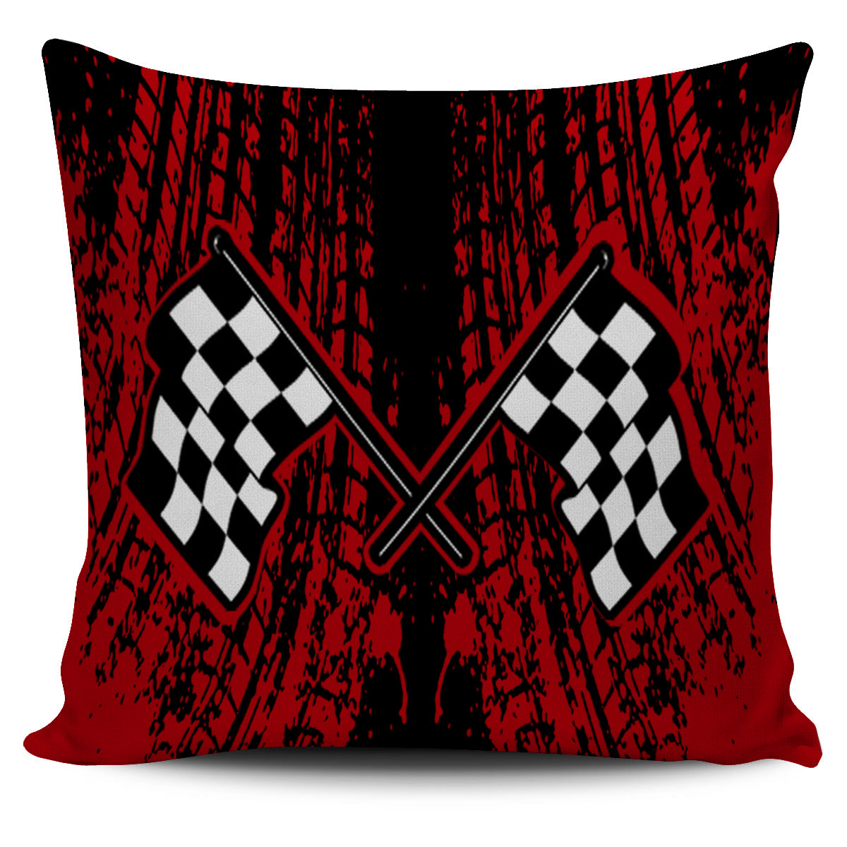 Dirt Racing Pillow Cover Red