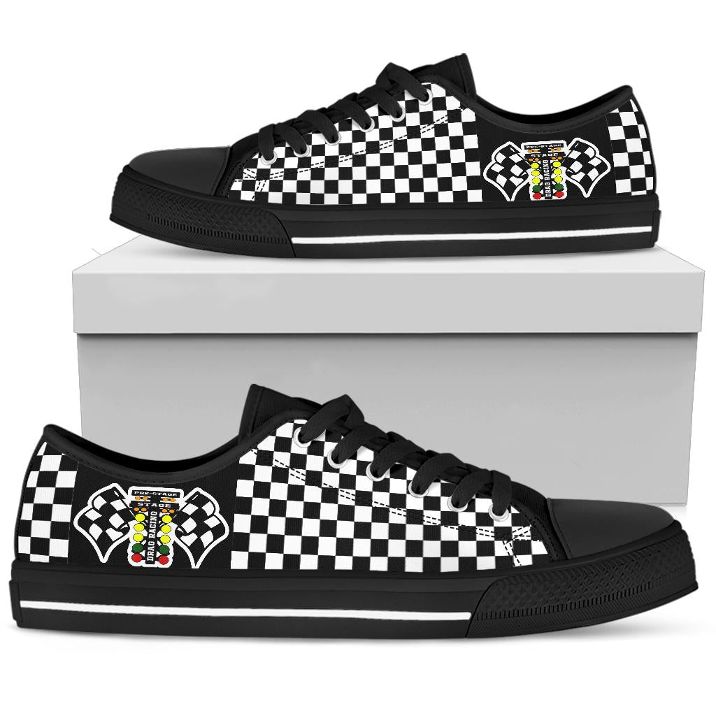 Drag Racing Low Tops Black Sole