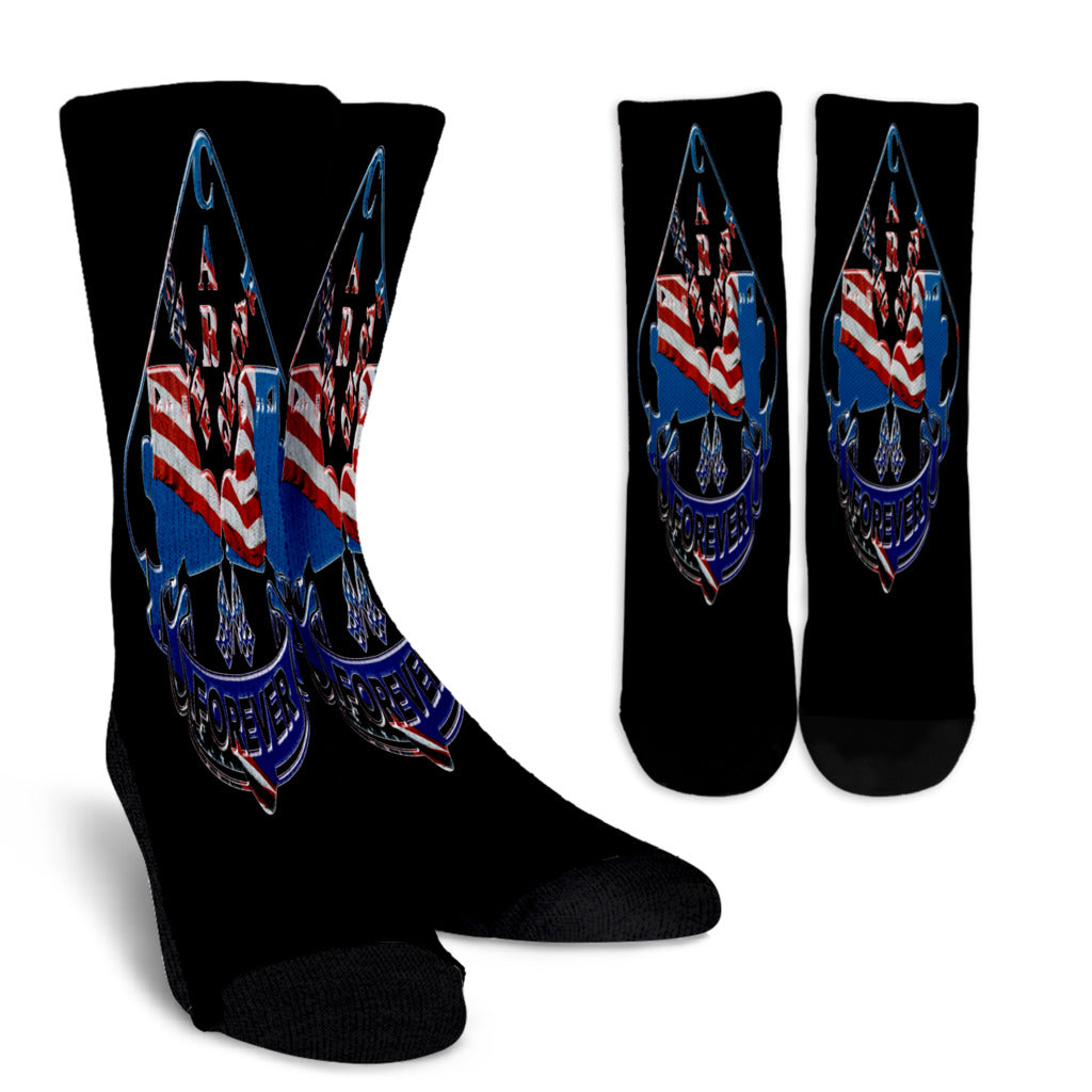 USA Dwarf Car Racing Forever Socks