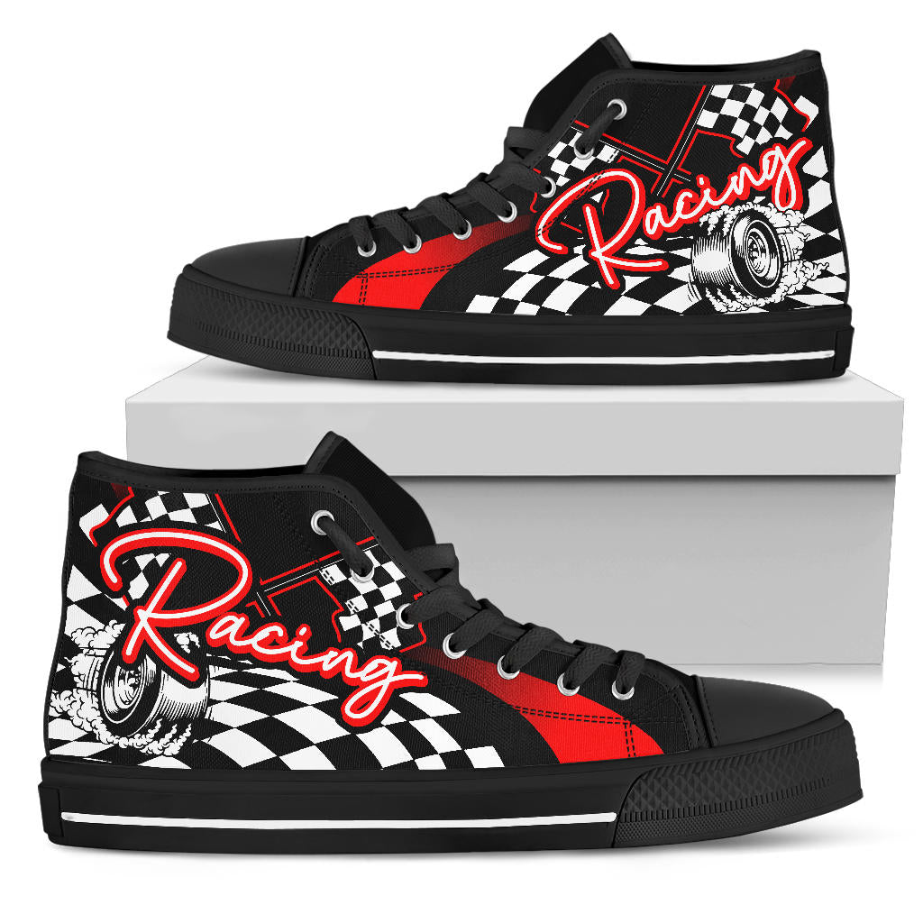 Racing High Top Shoes red