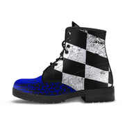Racing Checkered Boots