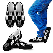 Racing Checkered Slip Ons