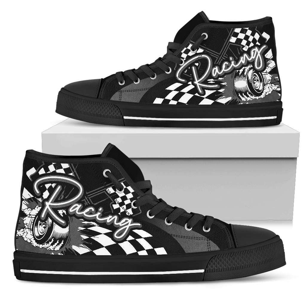 Racing High Top Shoes grey