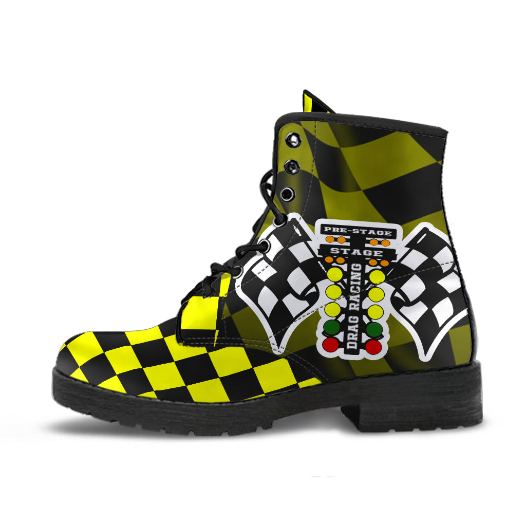 Drag Racing Yellow Flag Boots