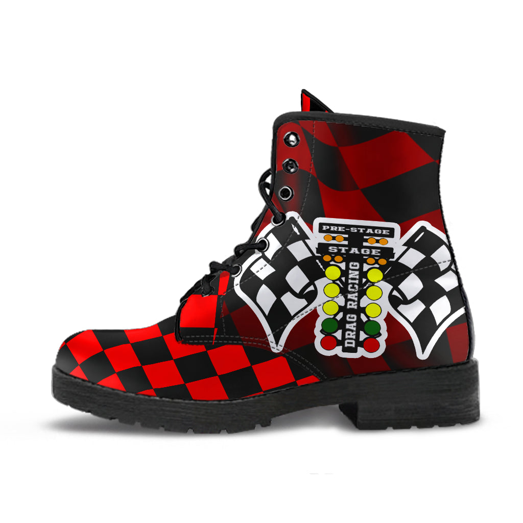 Drag Racing Red Flag Boots