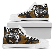 Dirt Bike Racing High Top Shoes