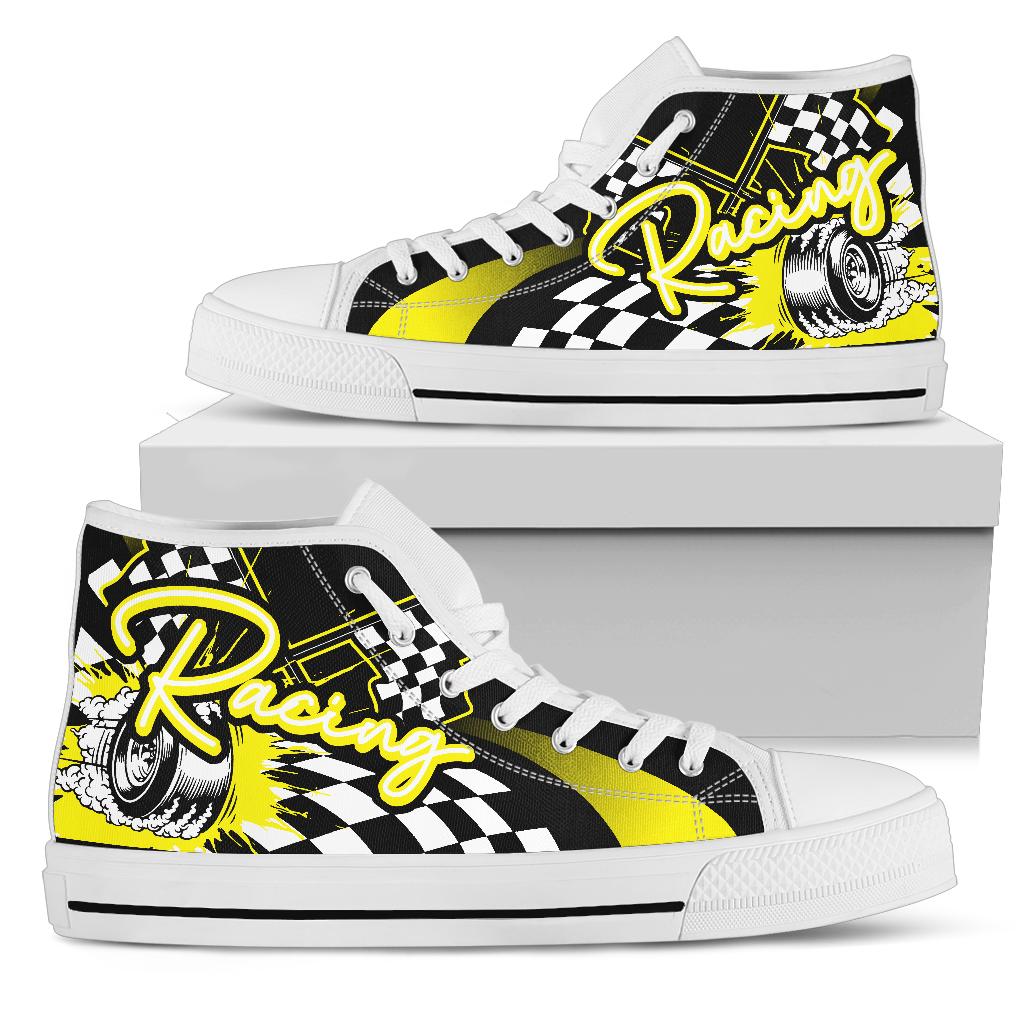 Racing High Top Shoes yellow