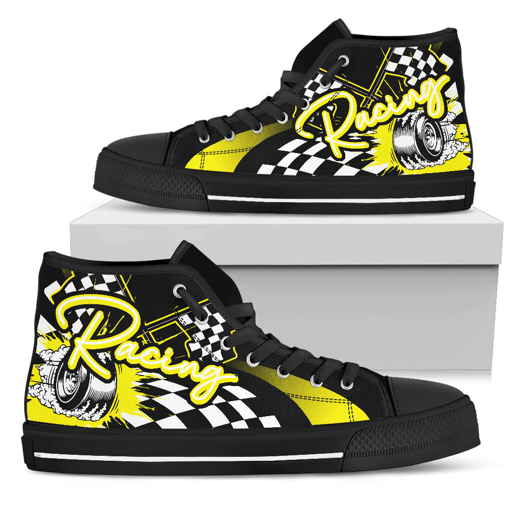 Racing High Top Shoes yellow
