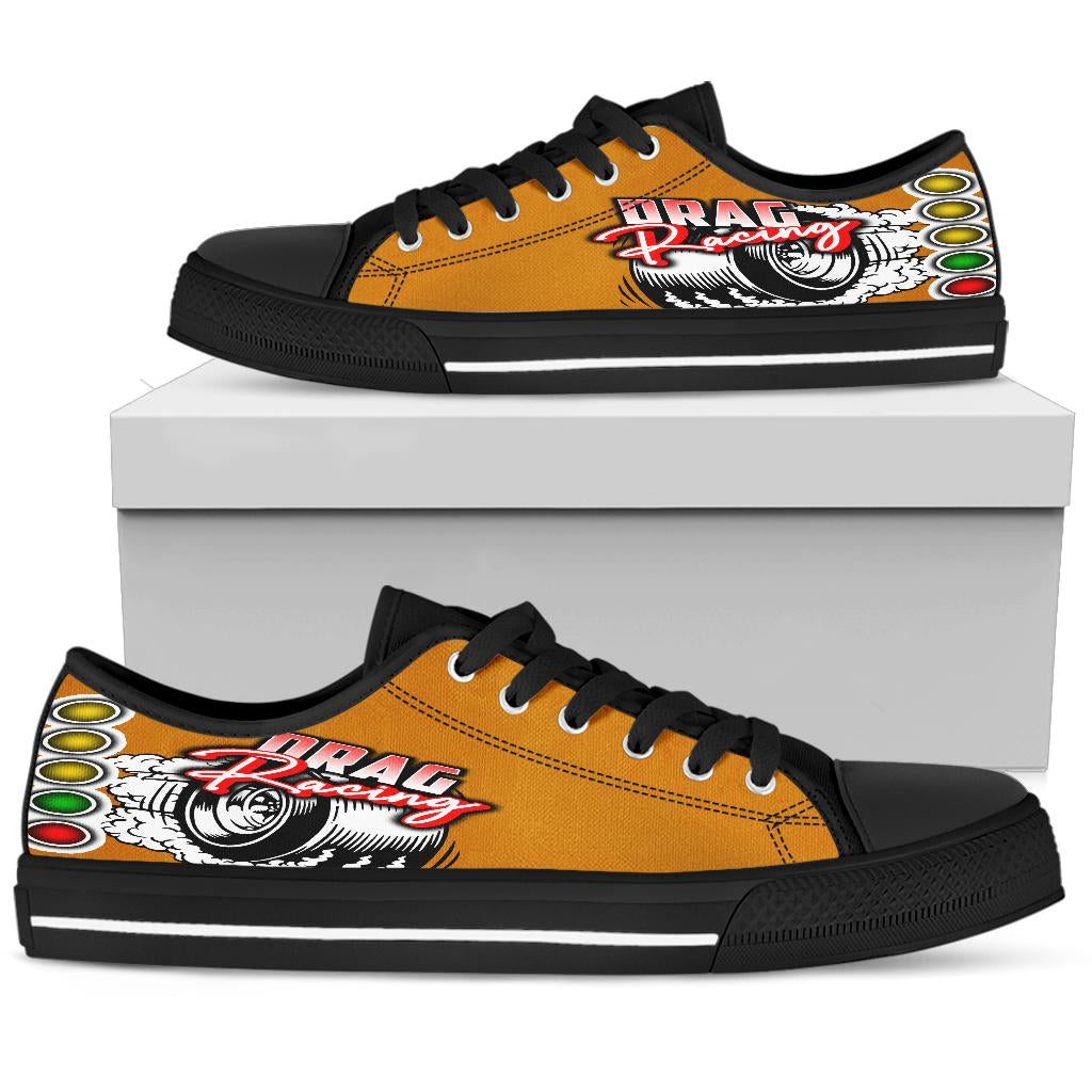 Drag Racing Low Top Shoes orange