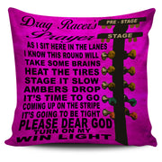 Drag Racer's Prayer Pillow Cover
