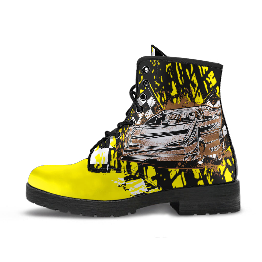 Racing Boots Late Model Yellow