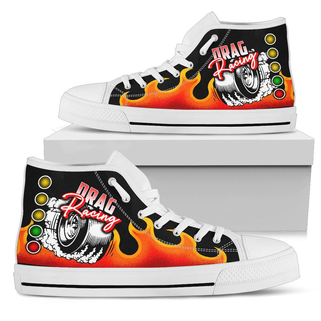 Drag Racing High Top Shoes