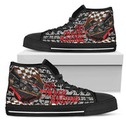 Dirt Track Racing Sprint Car High Top Shoes