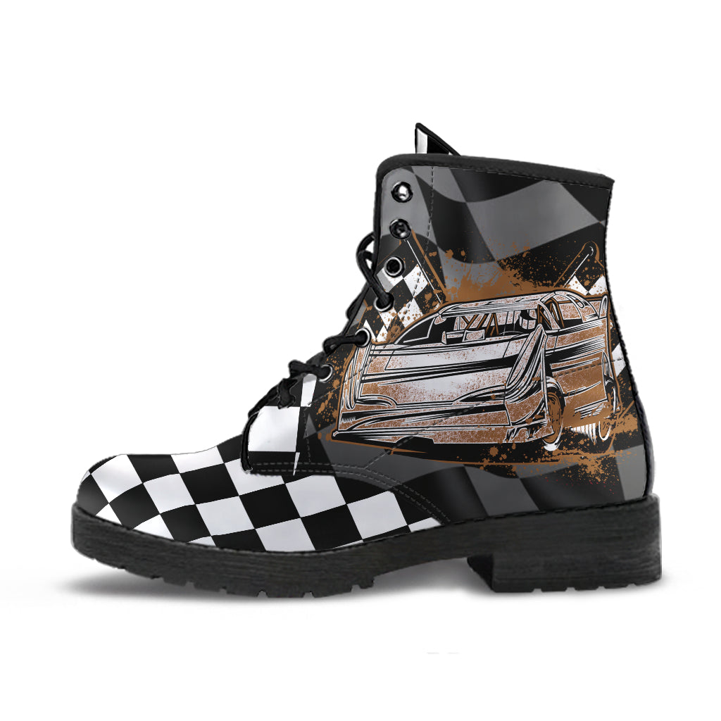 Racing Checkered Boots Late Model