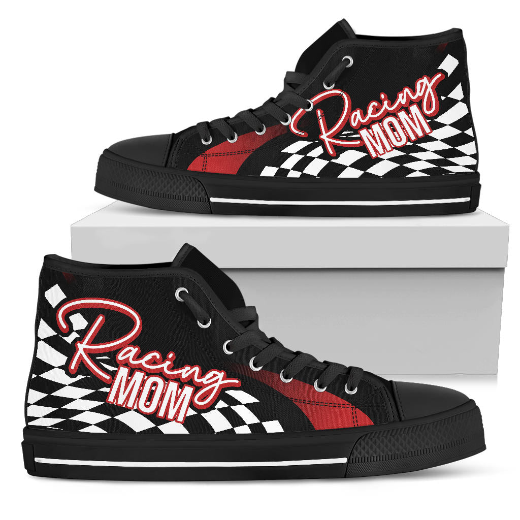 Racing Mom High Top Shoes