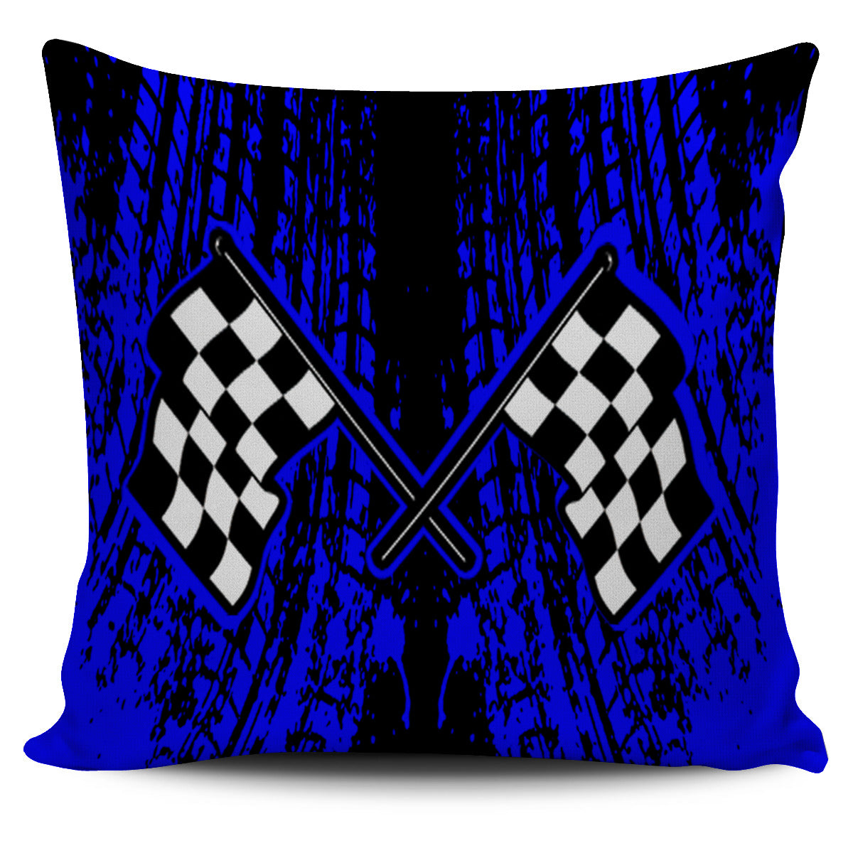 Dirt Racing Pillow Cover Blue