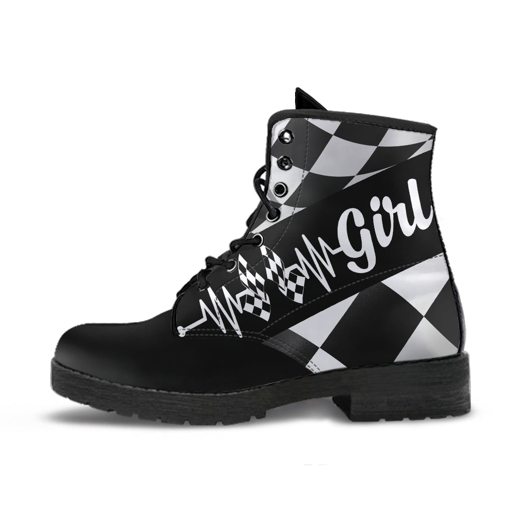 Racing Girl Heartbeat Boots