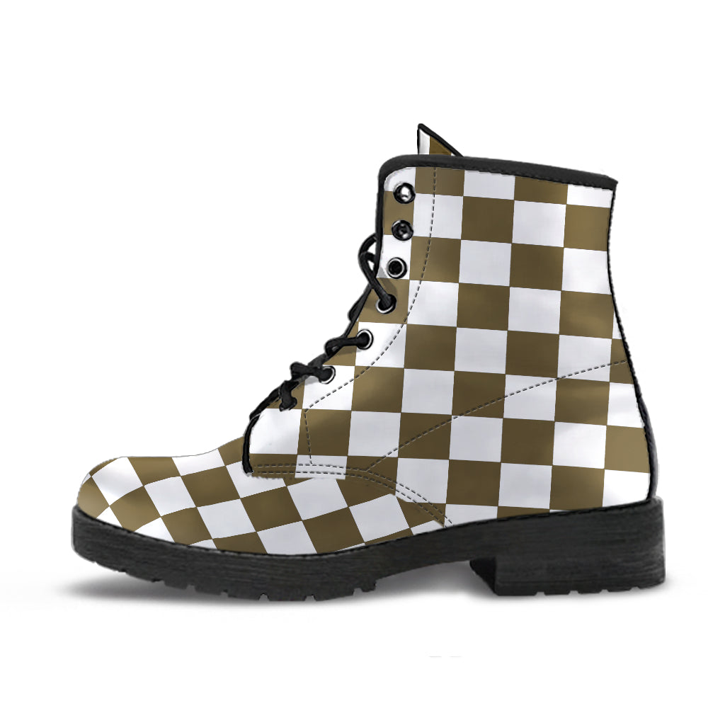 Racing Checkered Boots Carolina Blue