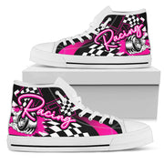 Racing High Top Shoes pink