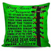 Drag Racer's Prayer Pillow Cover