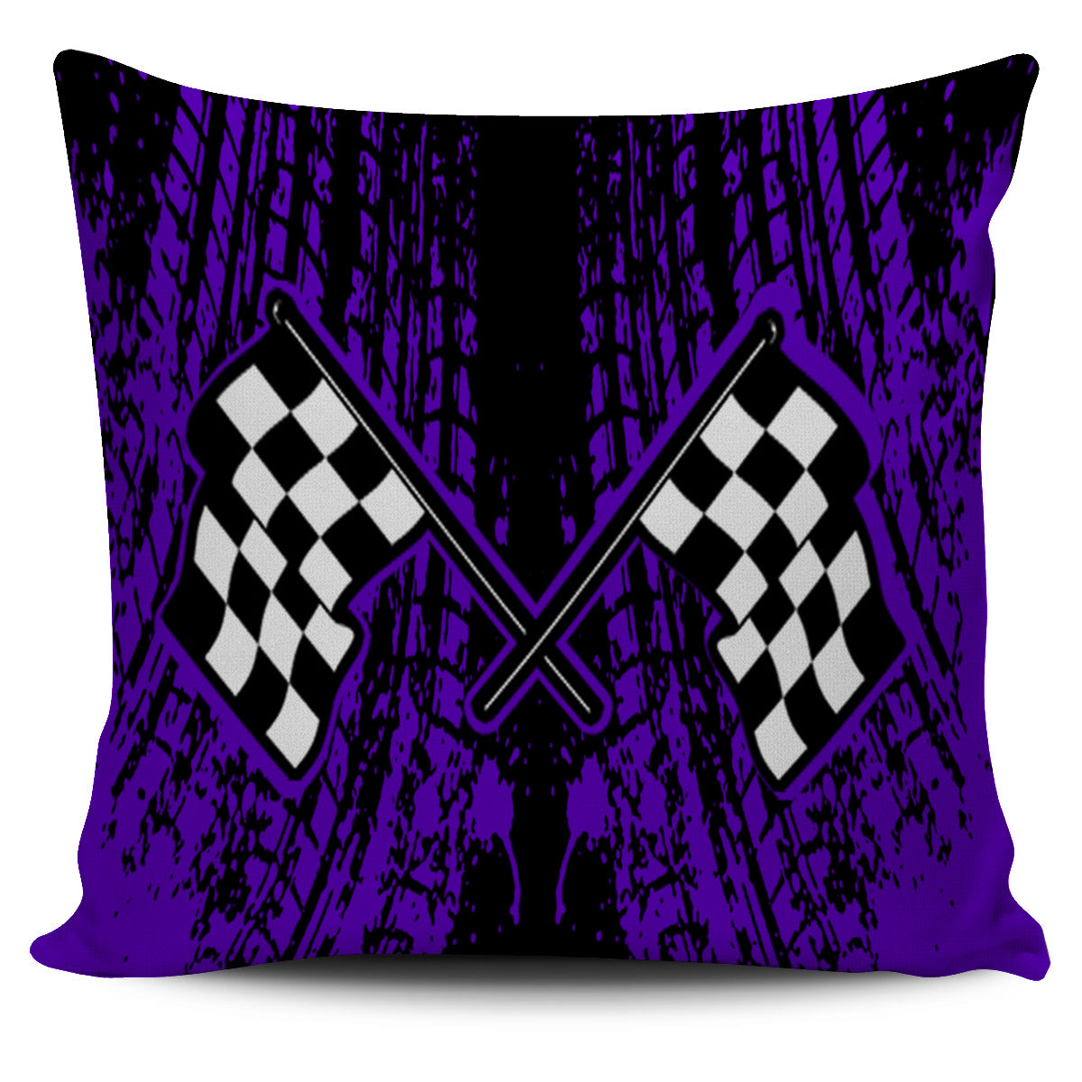 Dirt Racing Pillow Cover Purple