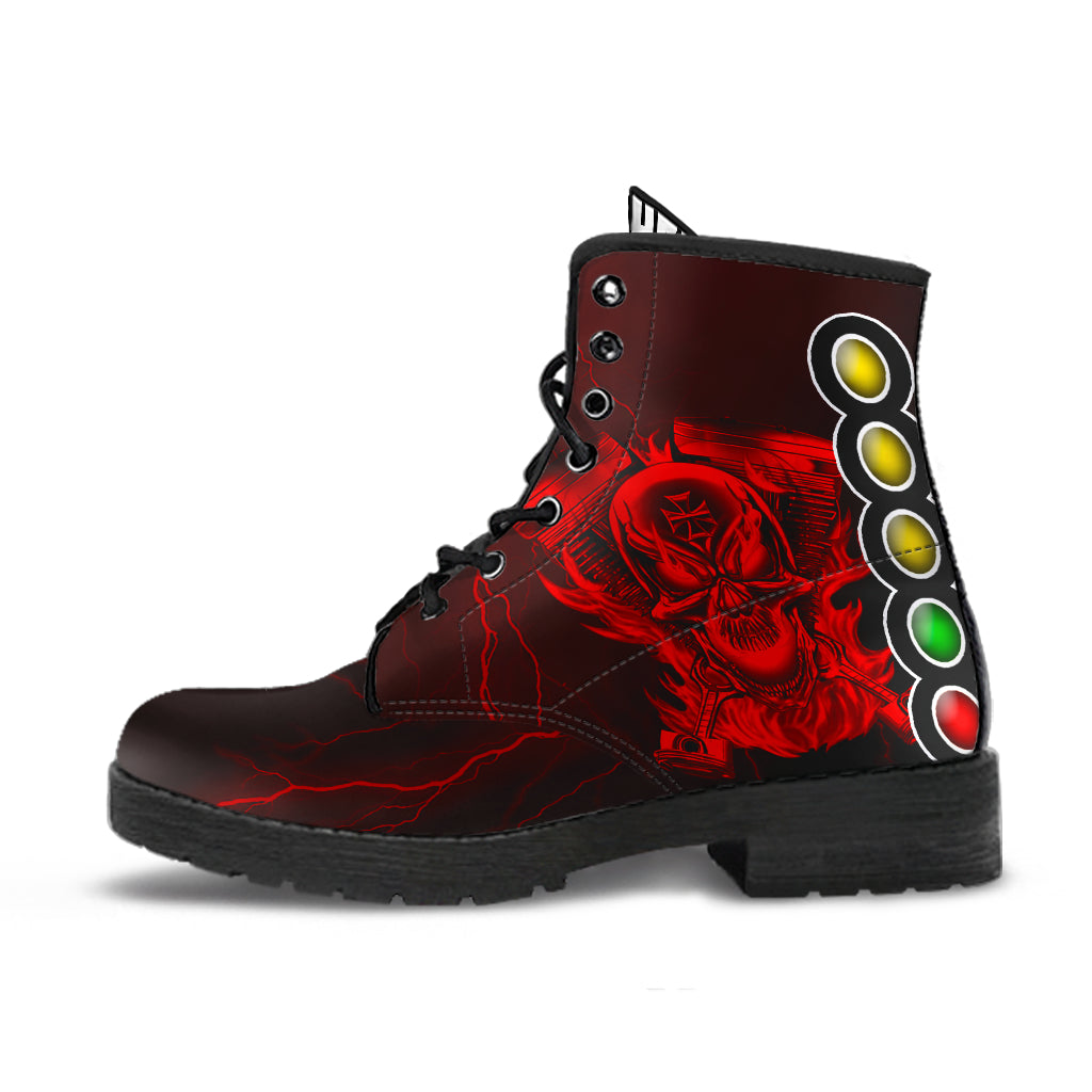 Drag Racing Thunder Skull Boots
