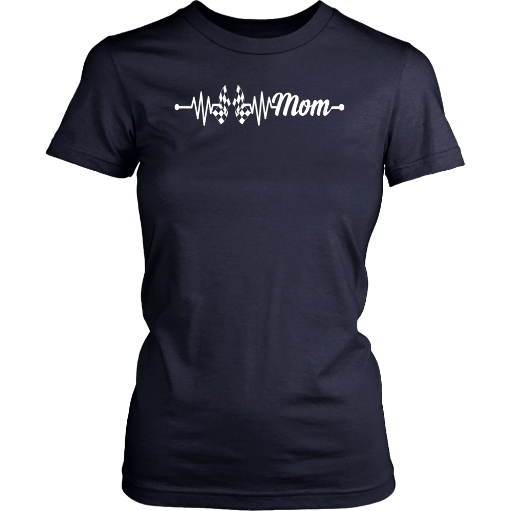 Racing Mom Heartbeat T-Shirts
