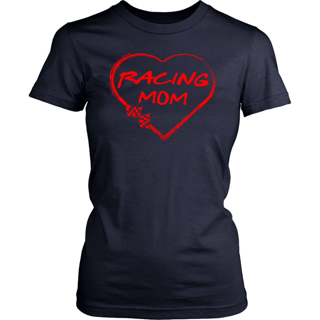 Racing Mom Heart T-Shirts