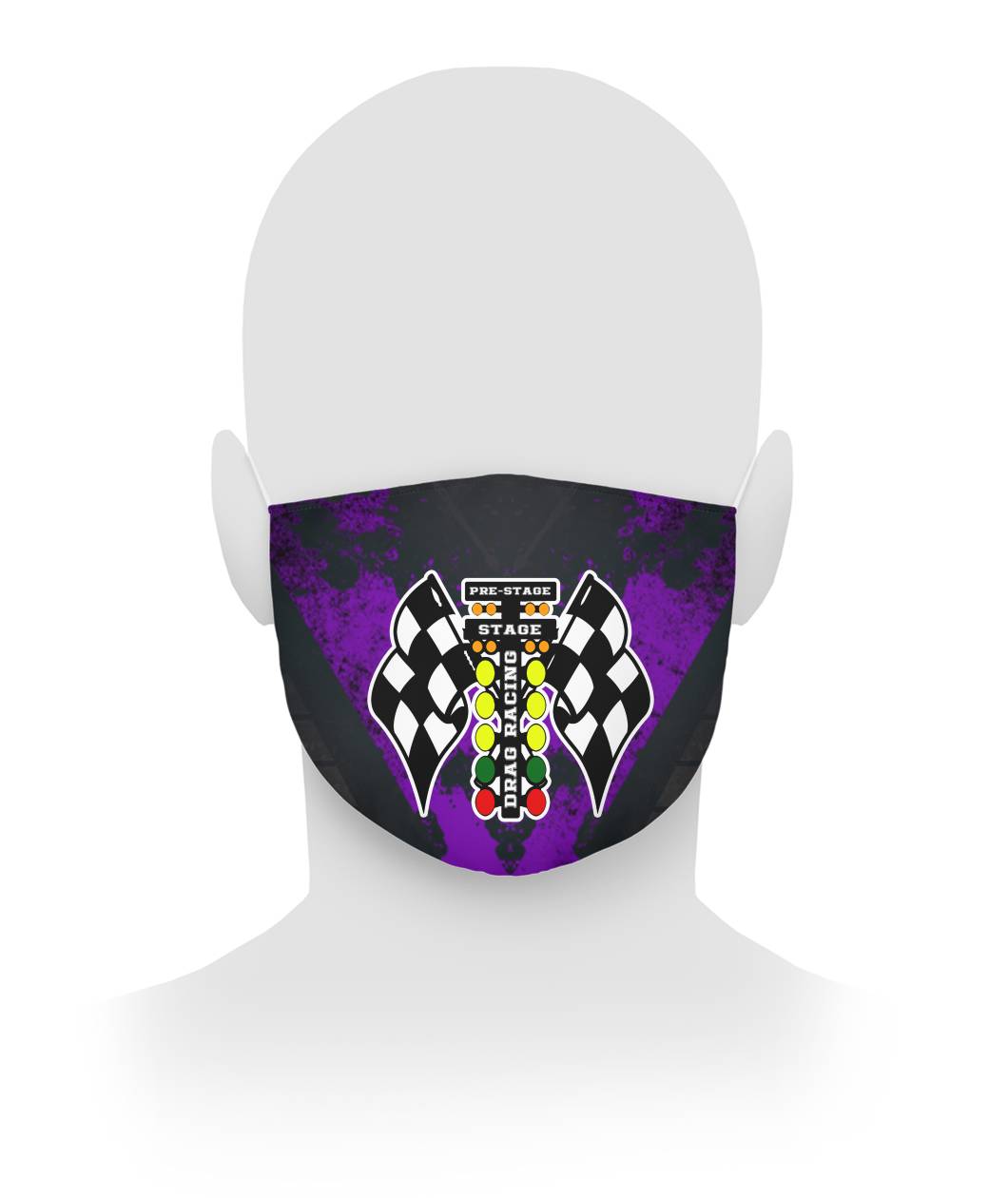Drag Racing Face Mask RBPuV Cloth Face Mask