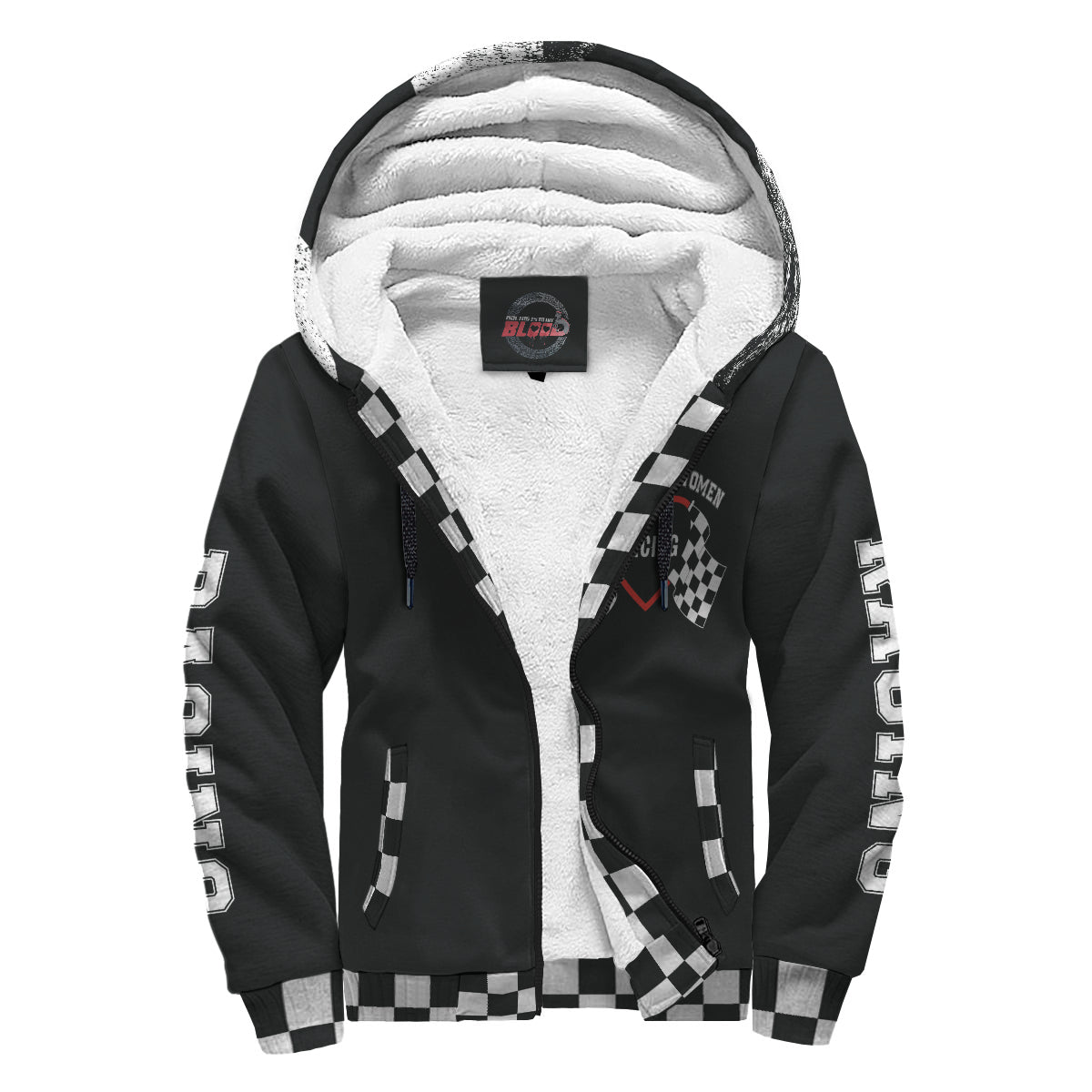 I'm Not Most Women Racing Sherpa Jacket