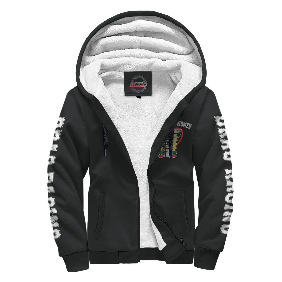 I'm Not Most Women Drag Racing Sherpa Jacket RBWF