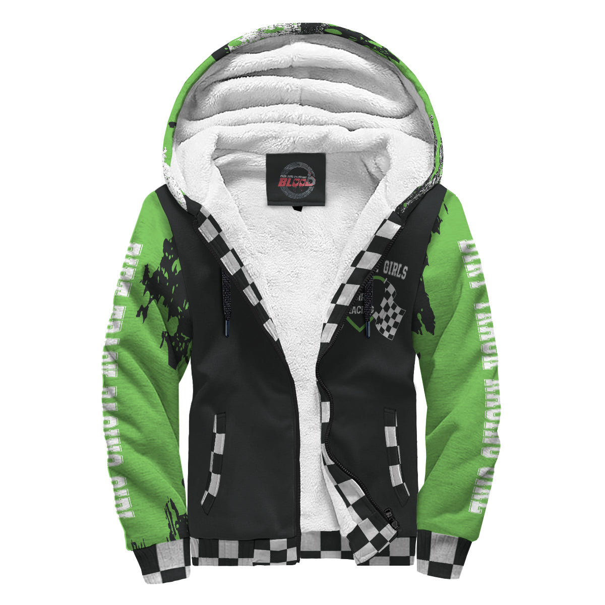 Dirt Track Racing Girl Sherpa Jacket RBPS