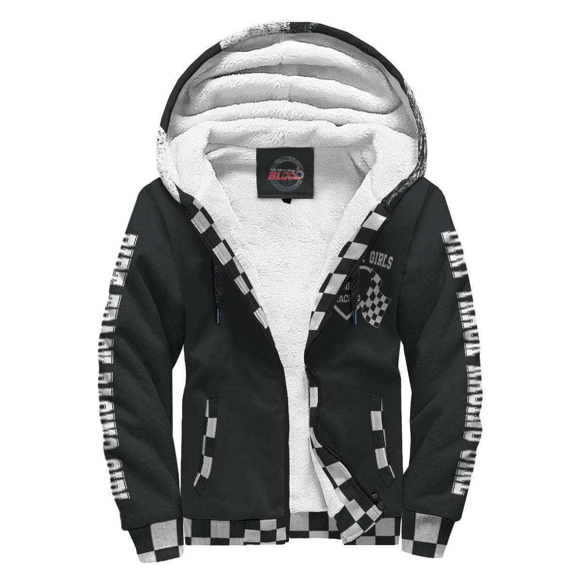 Dirt Track Racing Girl Sherpa Jacket RBBL