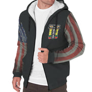 Eat, Sleep, Drag Racing USA Sherpa Jacket