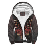 Racing Thunder Skull Sherpa Jacket