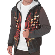 Racing Thunder Skull Sherpa Jacket