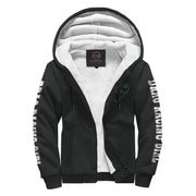 Drag Racing Girl Heart Sherpa Jacket Green
