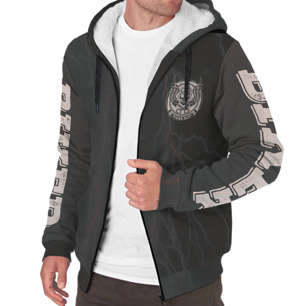 If Your Bike Doesn't Scare You It's Not Fast Enough Thunder Sherpa Jacket