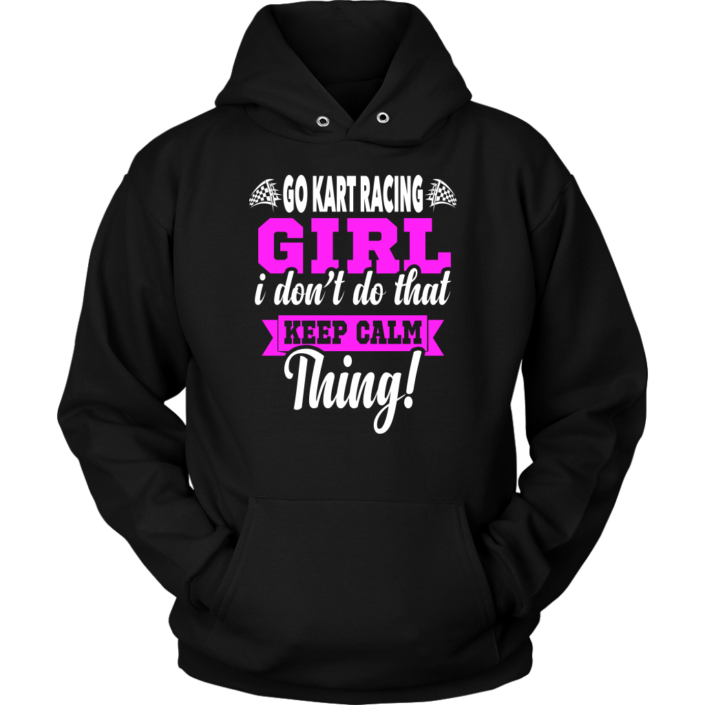 go kart racing girl t-shirts