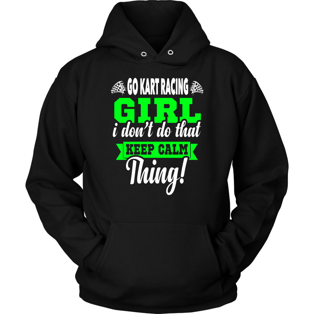 go kart racing girl t-shirts