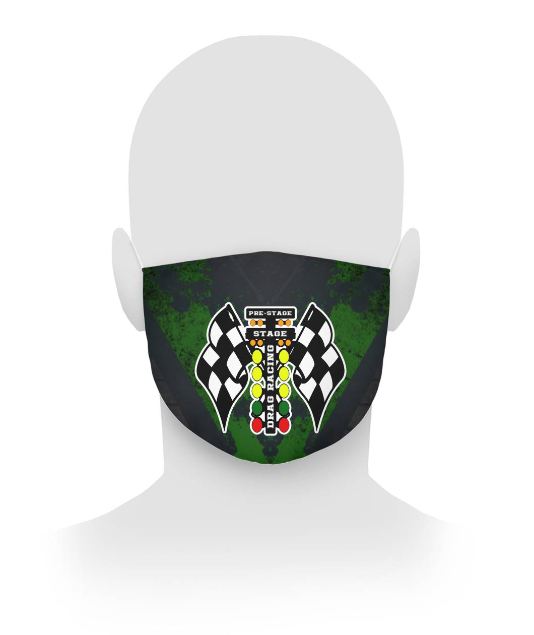 Drag Racing Face Mask RBGV Cloth Face Mask