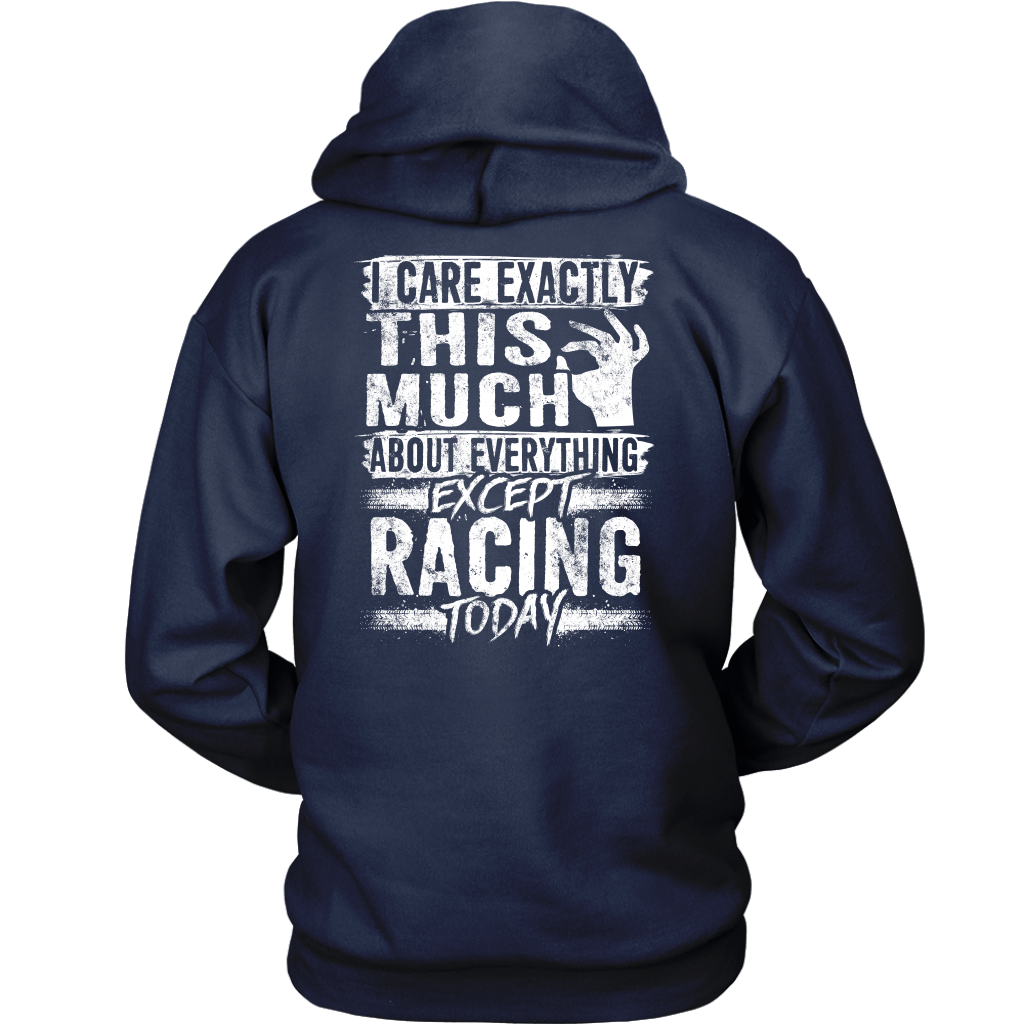 I care Exactly This Much About Everything Except Racing Today!