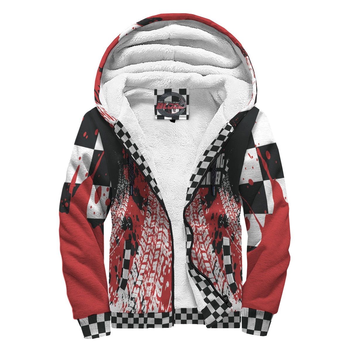 Custom Racing Sherpa Jacket Red